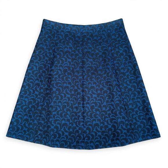 LOFT Dresses & Skirts - LOFT A-Line Skirt Jacquard Knee Length Pleated